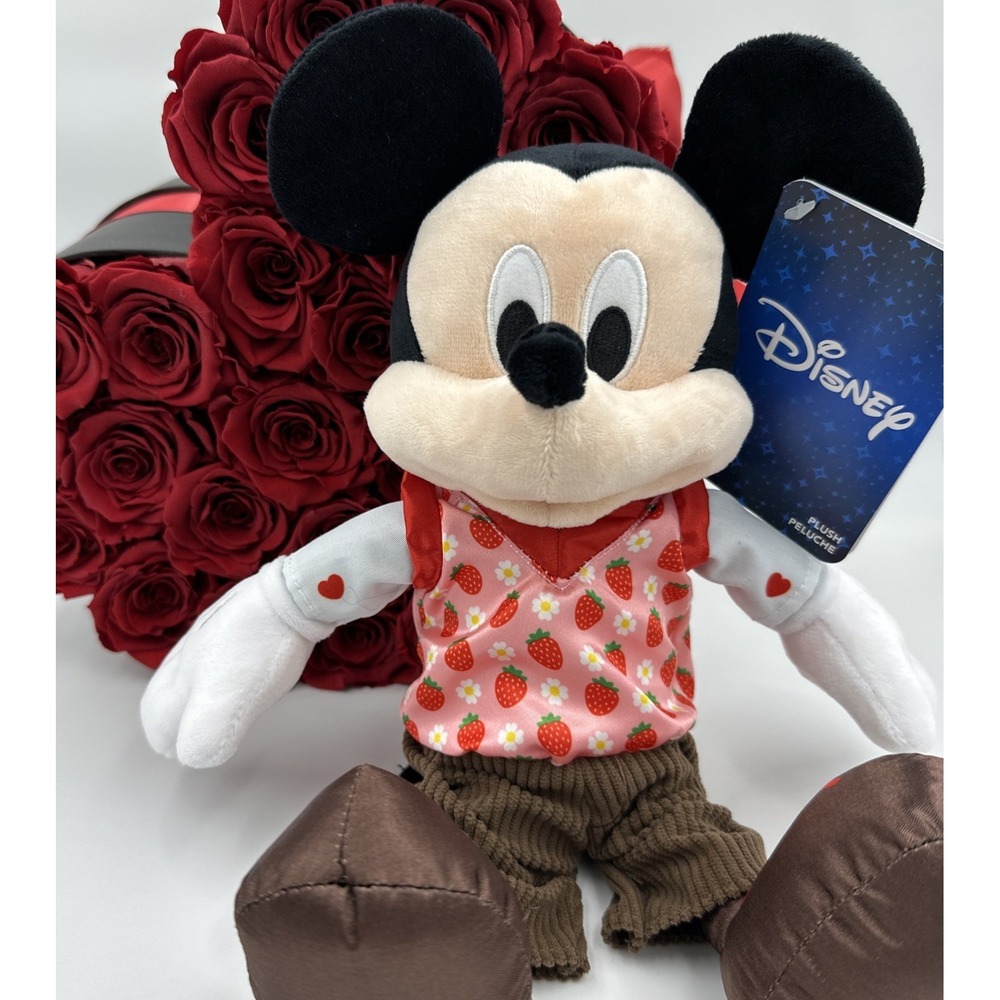 Disney Mickey Mouse Plush Stuffed Toy Strawberry NWT Love Valentine 2025